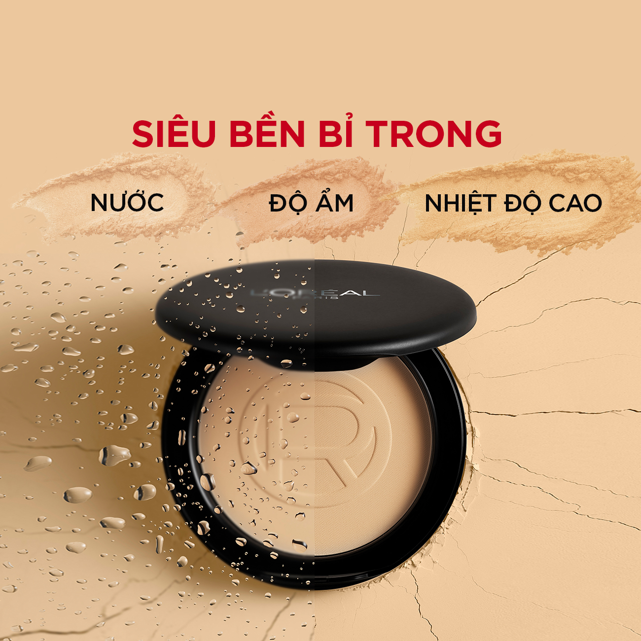 Phấn Nền L'Oreal Paris Siêu Mịn Lì Infallible Oil Killer High Coverage Powder SPF32 PA+++ 6g
