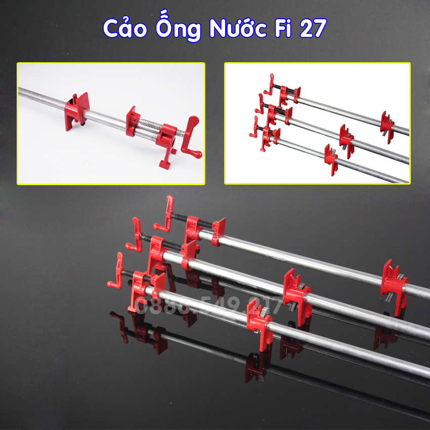 Cảo Ống Nước Chuyên Dụng Ống FI 27 - Kẹp Ván Gỗ Cảo Ống Nước Bằng Thép Siêu Chắc Chắn Loại Có Chân