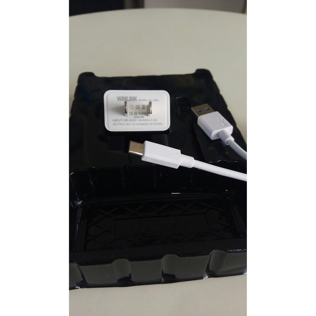 Bộ củ sạc và dây sạc Micro USB dùng cho diên thoại Androi - Bộ sạc nhanh Winlink WL-16M-hàng chính hãng