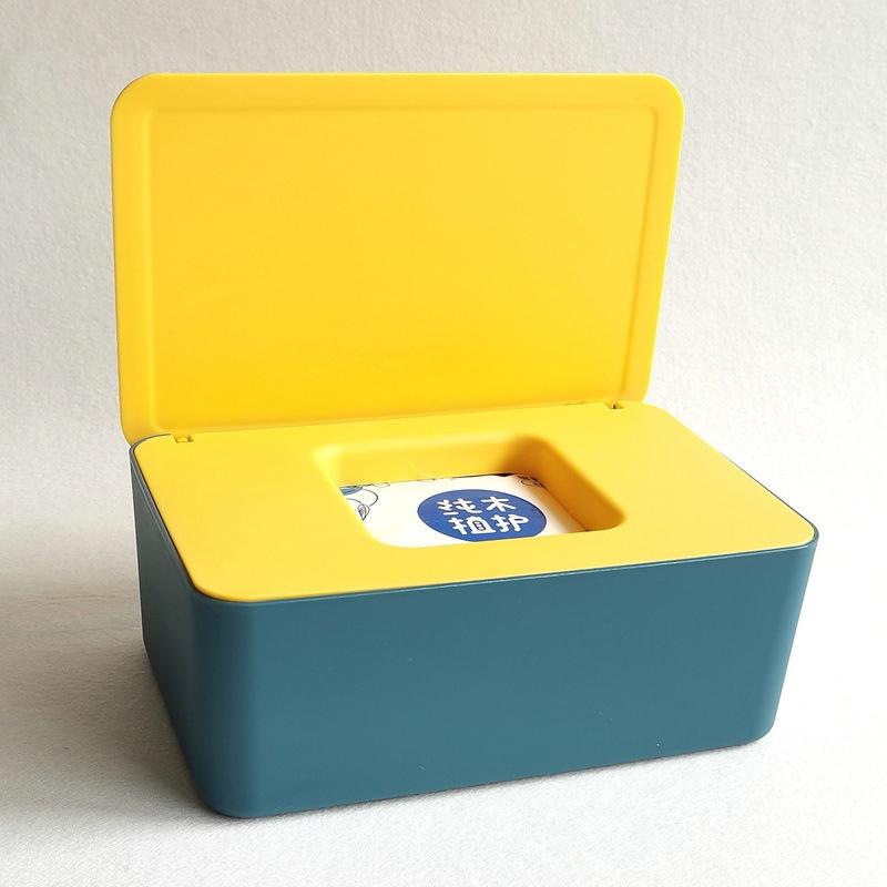 Wet Tissue Box Baby Wipes Paper Storage Box Dispenser Holder Household Plastic Dust-proof With Lid Organizer