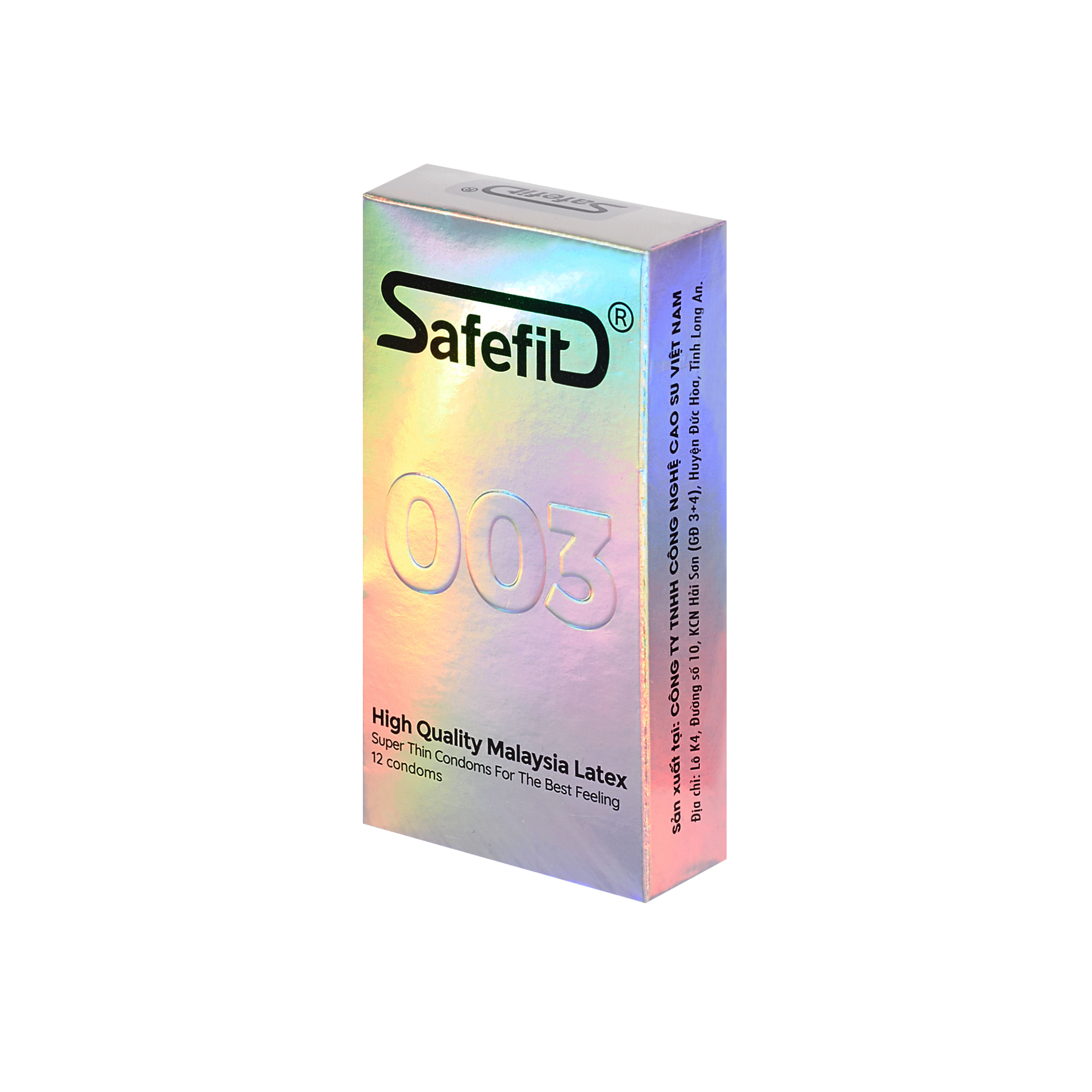 Bao cao su Safefit Siêu Mỏng 003 hộp 12 cái tặng hộp 3 cái