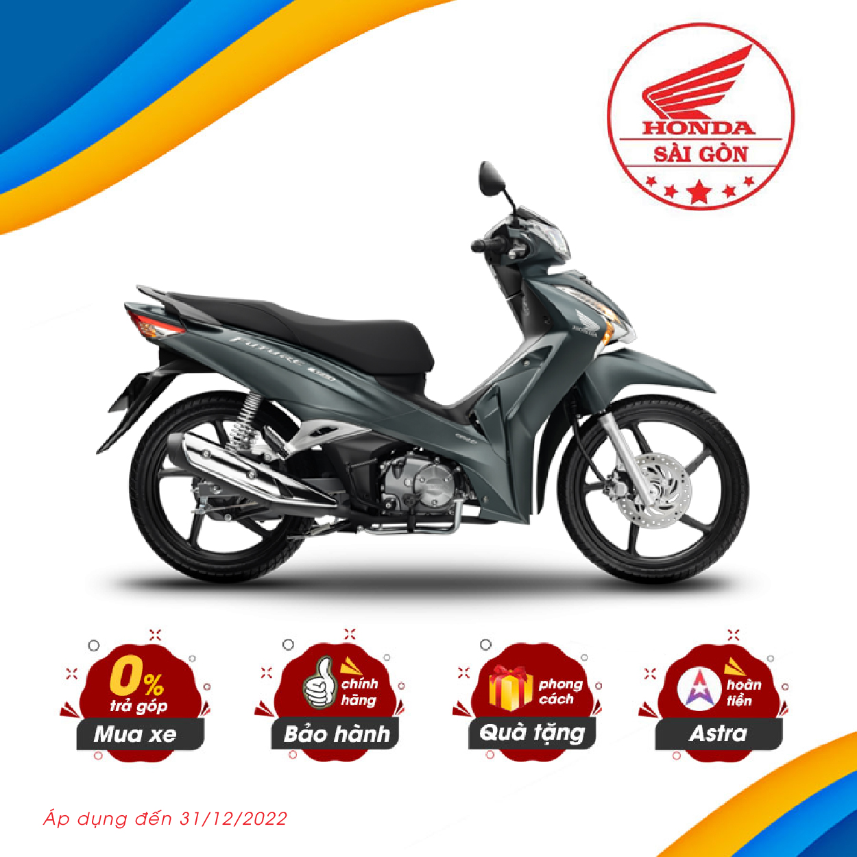 Xe Máy Honda Future 125cc 2022 - Phiên Bản Đặc Biệt - Phanh Đĩa, Vành Đúc