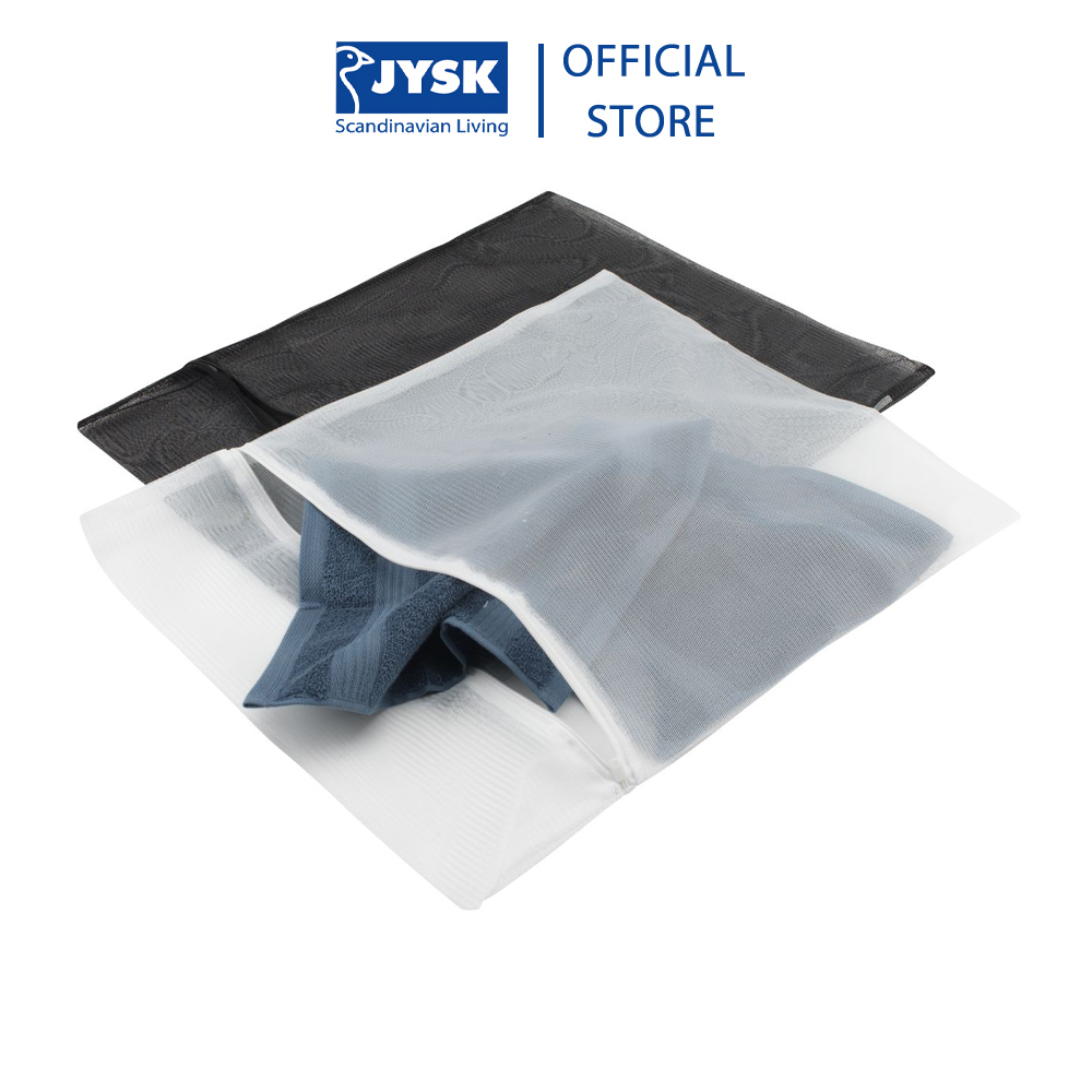 Túi giặt | JYSK Oddvard | polyester | trắng-đen | R40xD50cm