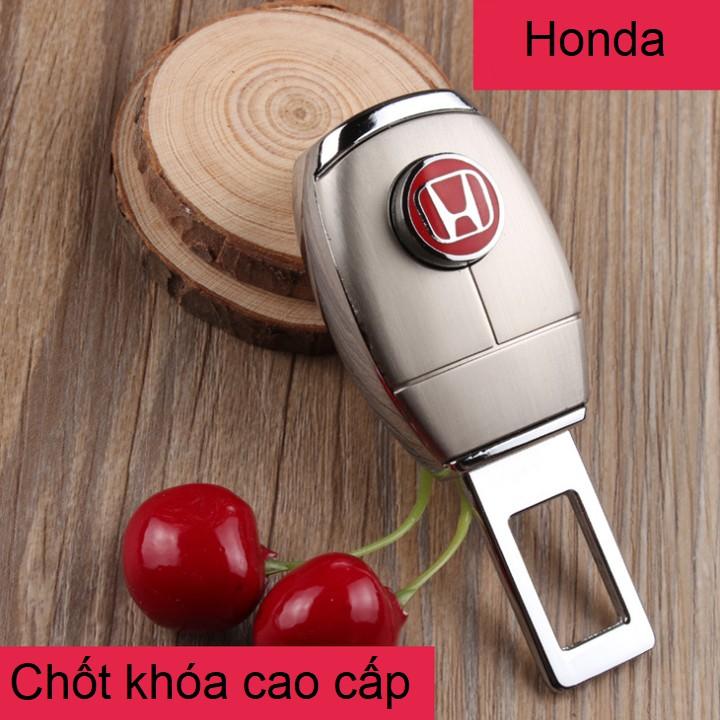 Đầu khóa chốt cắm móc nối tiếp dây đai an toàn logo các hãng xe, chống kêu cao cấp HC-888 (Chất kiệu hợp kim không gỉ)