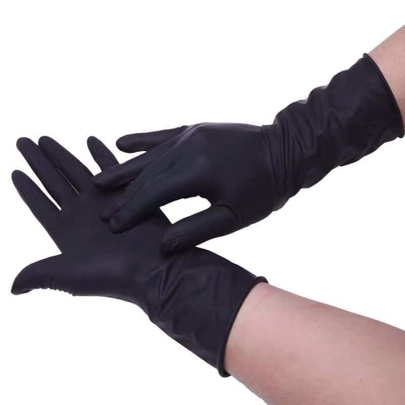 Găng tay cao su đen chịu hóa chất - LẺ TỪ 1 CÁI