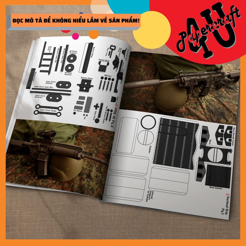 Mô hình giấy 3D mô hình lắp ráp PUBG - M416 tỉ lệ 1:1