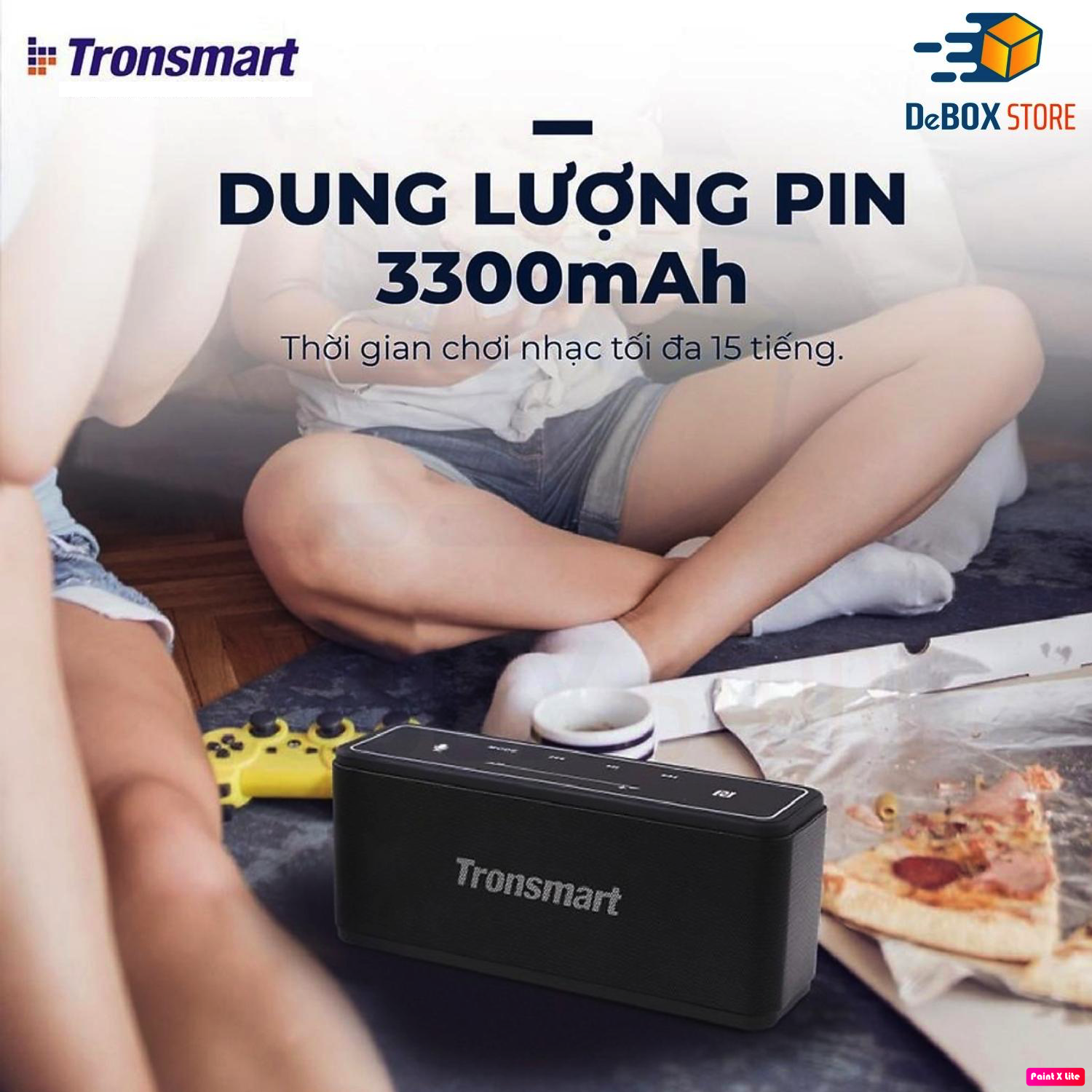 Loa Bluetooth Không Dây Tronsmart Element MEGA 40W v5.0 Hỗ trợ TWS và NFC ghép đôi 2 loa - Hàng Chính hãng