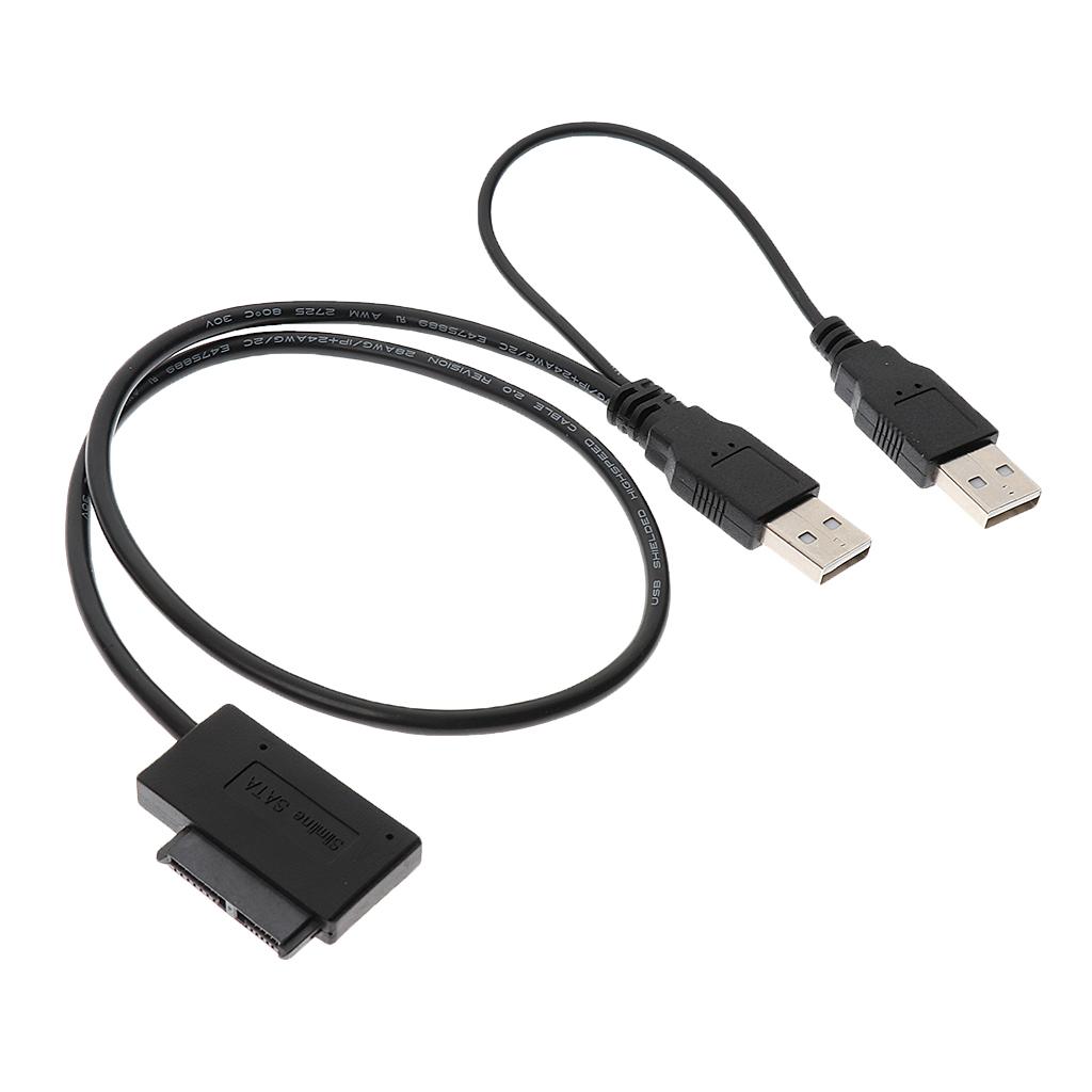 USB 2.0 to  SATA 7 + 6 13 Pin Adapter Converter Cable Easy Drive Cable