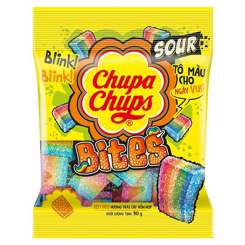 Kẹo Dẻo Chupa Chups Sour Bites Hương Trái Cây 90G-8935001714507