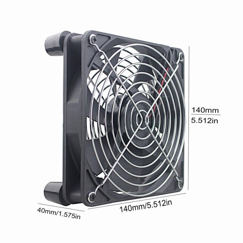 Gdstime 1 pcs New Router fan DIY 140mm PC Cooler TV Box Wireless Cooling 140mmx140mmx25mm USB fan 14cm Protective net
