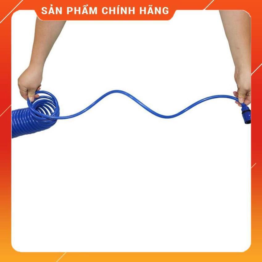 Bộ vòi xịt nước tưới cây đa năng 8 chế độ kèm dây tưới dạng lò xo co dãn 318814 loại 10m