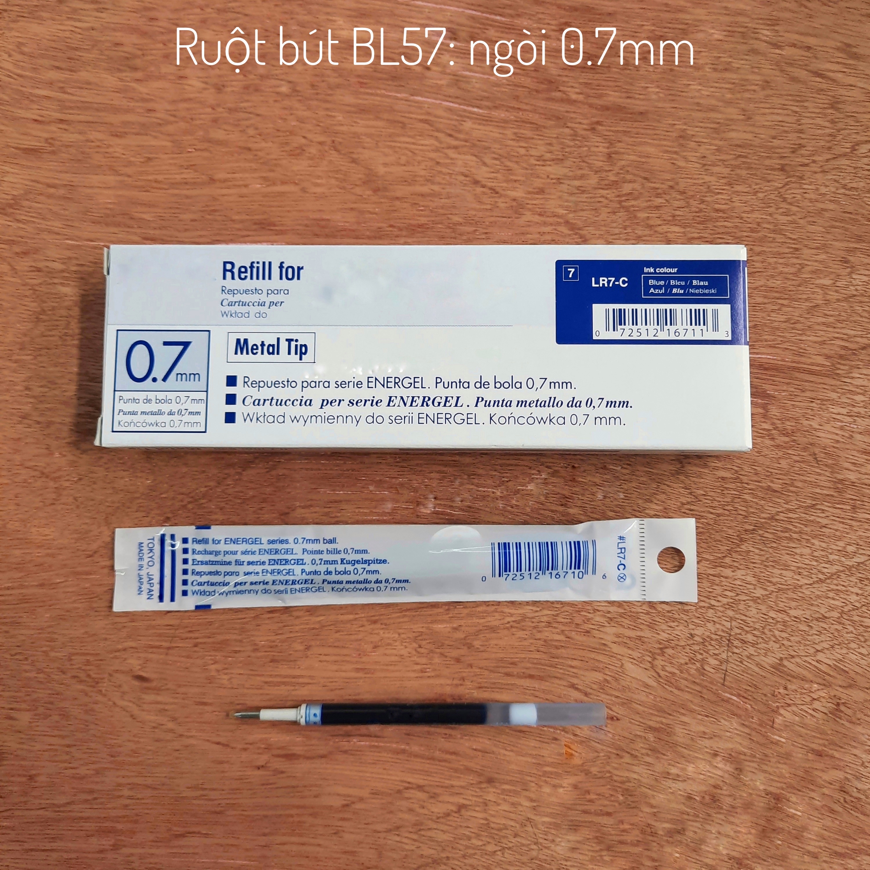 Bút gel Nhật Bản BL57, BL60 ngòi 0.5mm,0.7mm,1.0mm (1 cái)