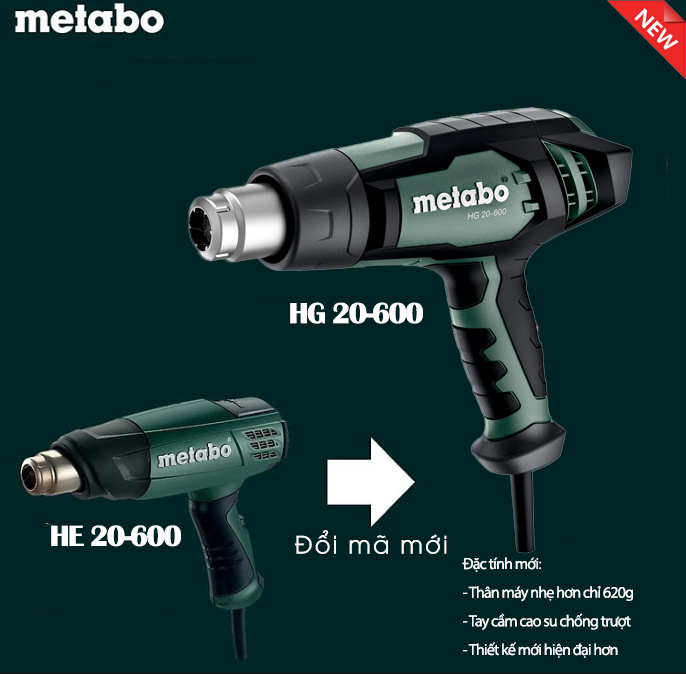 Máy Thổi Hơi Nóng Metabo HG 20-600