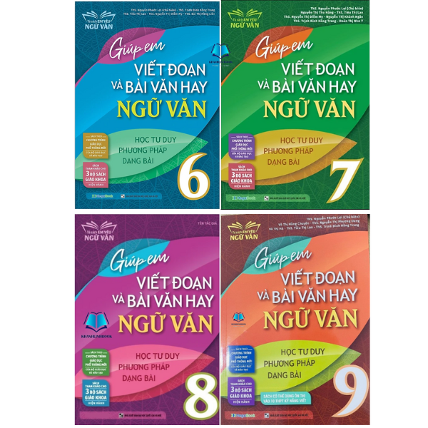 Sách - Giúp em viết đoạn và bài văn hay Ngữ Văn 6.7.8.9 Lẻ Combo