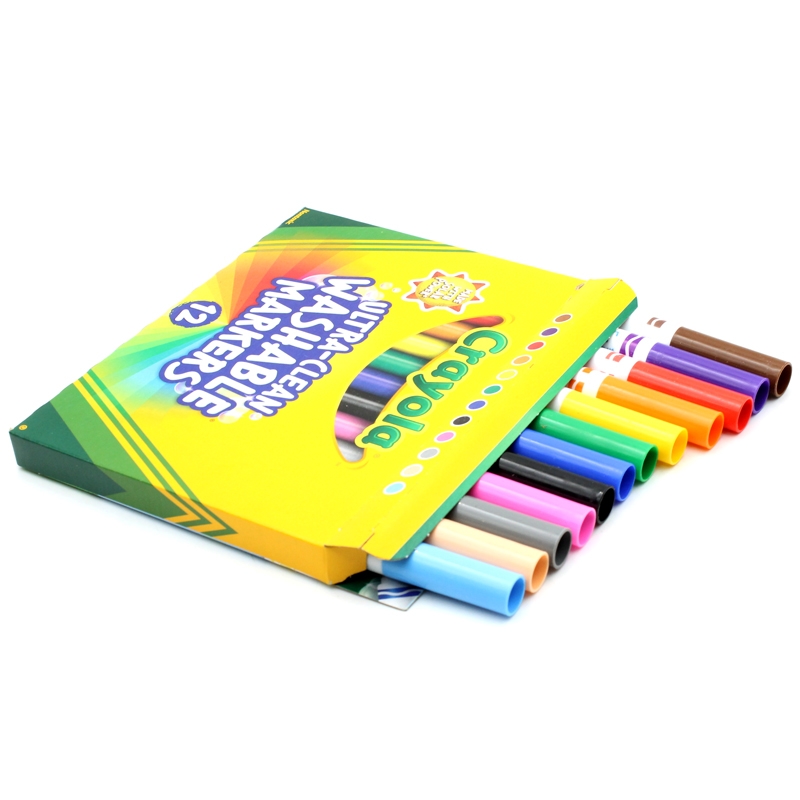 Hộp 12 Bút Lông Màu Ultra-Clean Washable Markers - Crayola 587812