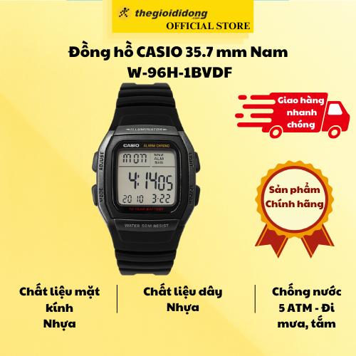 Đồng hồ CASIO 35.7 mm Nam W-96H-1BVDF - Hàng Chính Hãng