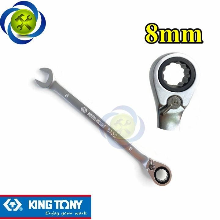 (Đủ Size) Cờ lê vòng miệng tự động có khóa gạt KINGTONY 3732