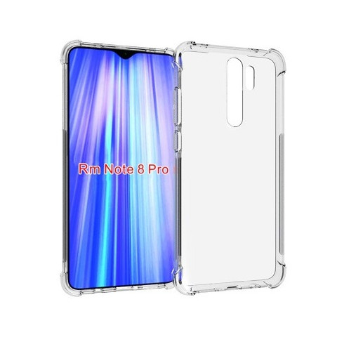 Ốp lưng Silicon dẻo trong, suốt chống sốc cho Xiaomi Redmi Note 8 Pro