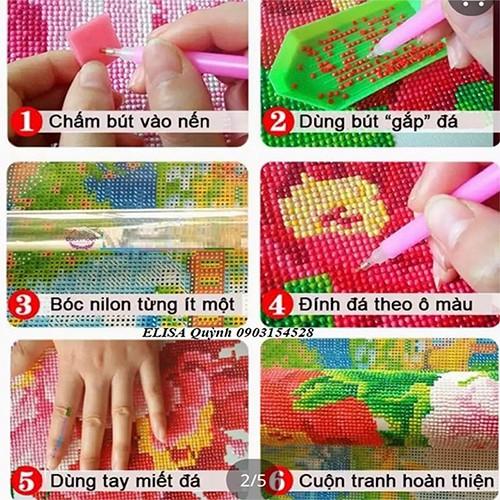 Tranh đá chữ nhẫn đồng hồ YN5399 - kích thước: 60 * 45cm.