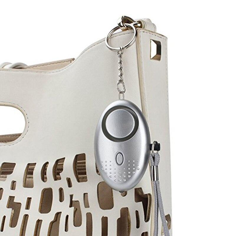 130 DB Decibels With LED Light Safety Key Chain Pedant Accessories Portable Emergency Personal Security Alarms Self-Defense