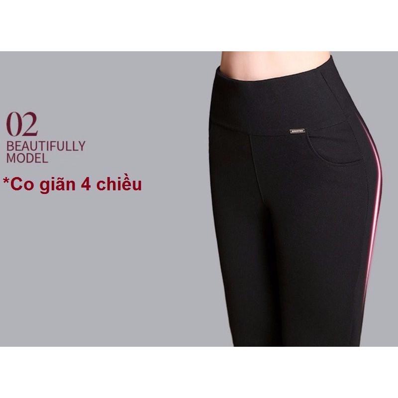 Quần legging lửng cạp cao