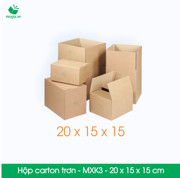 MXK3 - 20x15x15 cm - 20 Thùng hộp carton