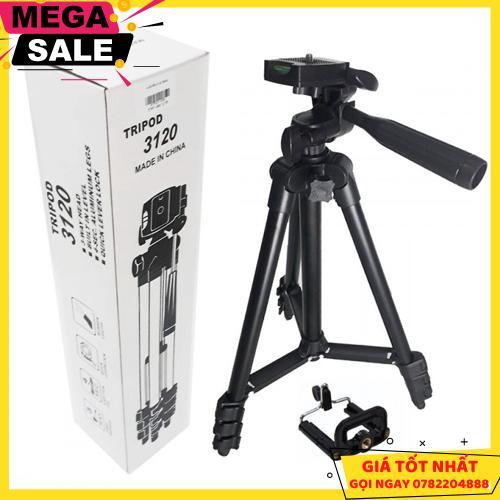 Giá Đỡ Chụp Hình Tripod 3120 Dành Cho Điện Thoại, Máy Ảnh Tặng Kẹp Điện Thoại - Giao Hàng Toàn Quốc