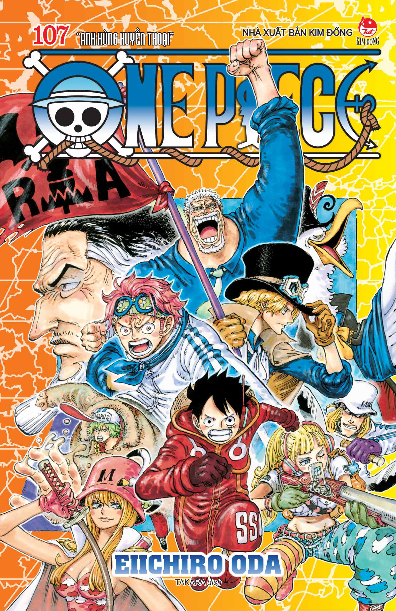 One Piece - Tập 107 (Bản Bìa Gập): “Anh Hùng Huyền Thoại”