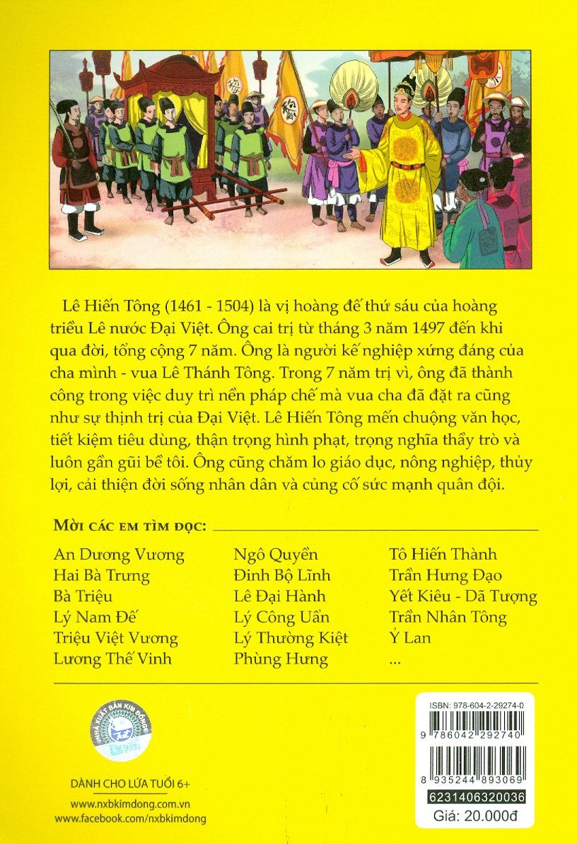 Tranh Truyện Lịch Sử Việt Nam - Lê Hiến Tông