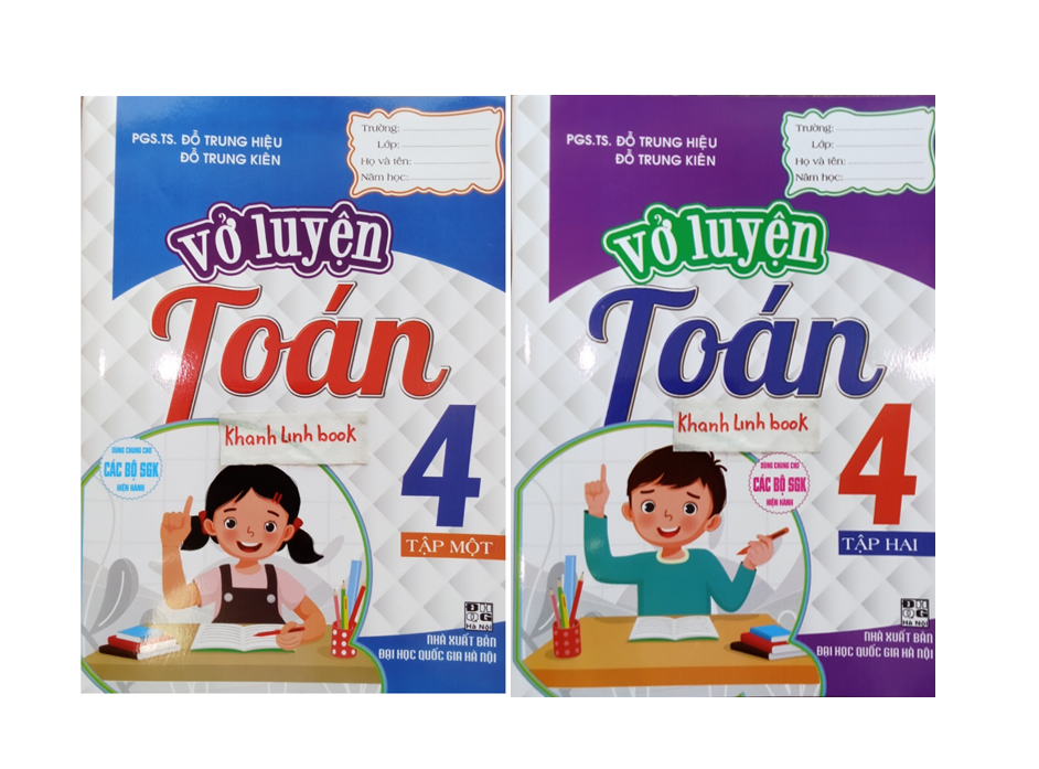 Sách Combo Vở Luyện Toán 4 - Tập 1 + 2