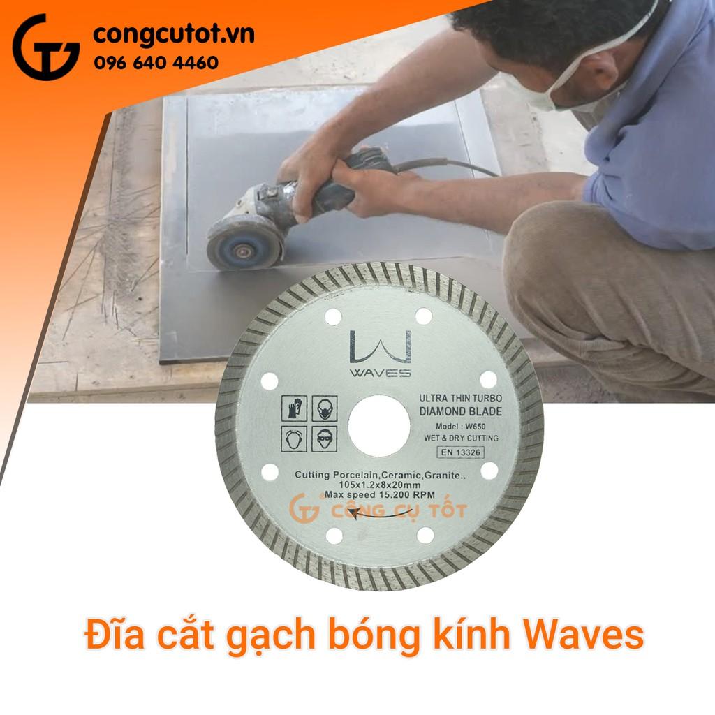 Đĩa cắt gạch bóng kính siêu mỏng 105x1.2x8x20 W650-DBK105