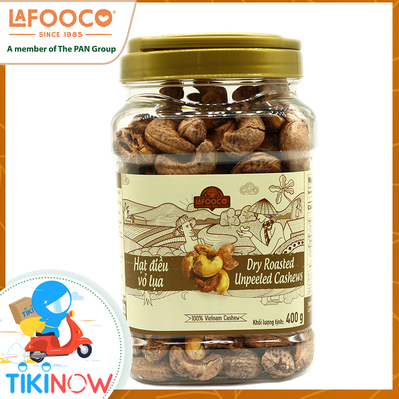 HẠT ĐIỀU VỎ LỤA 400g LAFOOCO Dried unpeel cashew nuts