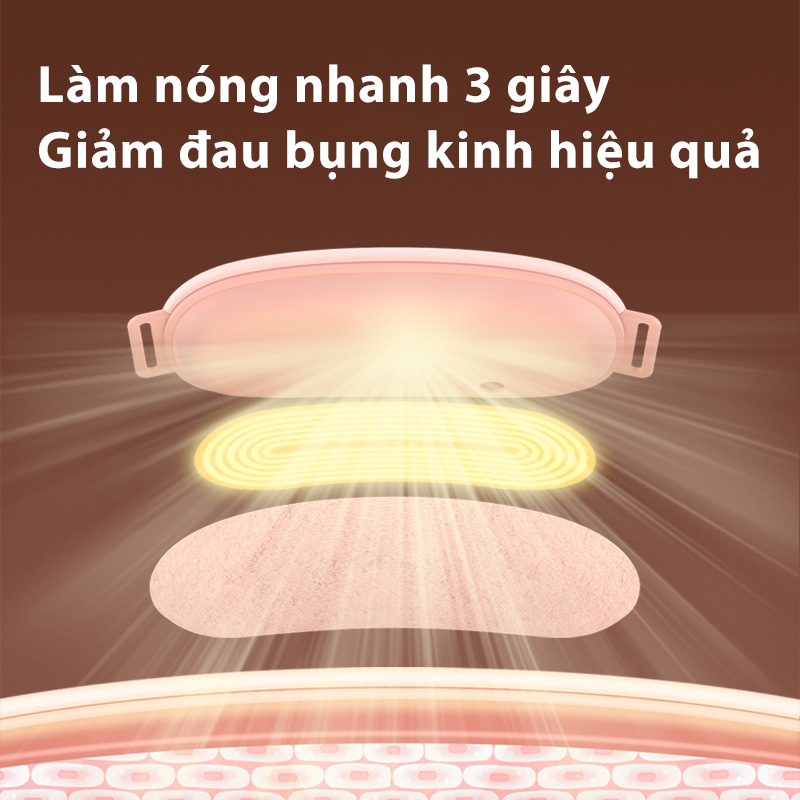 Má́y massage làm ấm bụng giảm đau,nhỏ gọn-  D1413