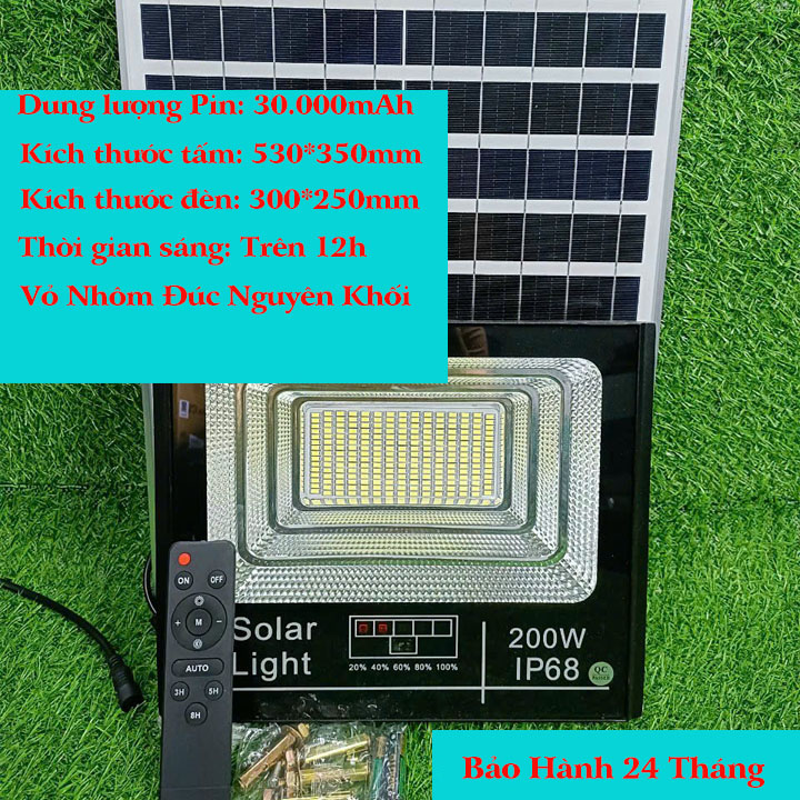 Đèn Pha Năng Lượng Mặt Trời 200W - 09777. 85451