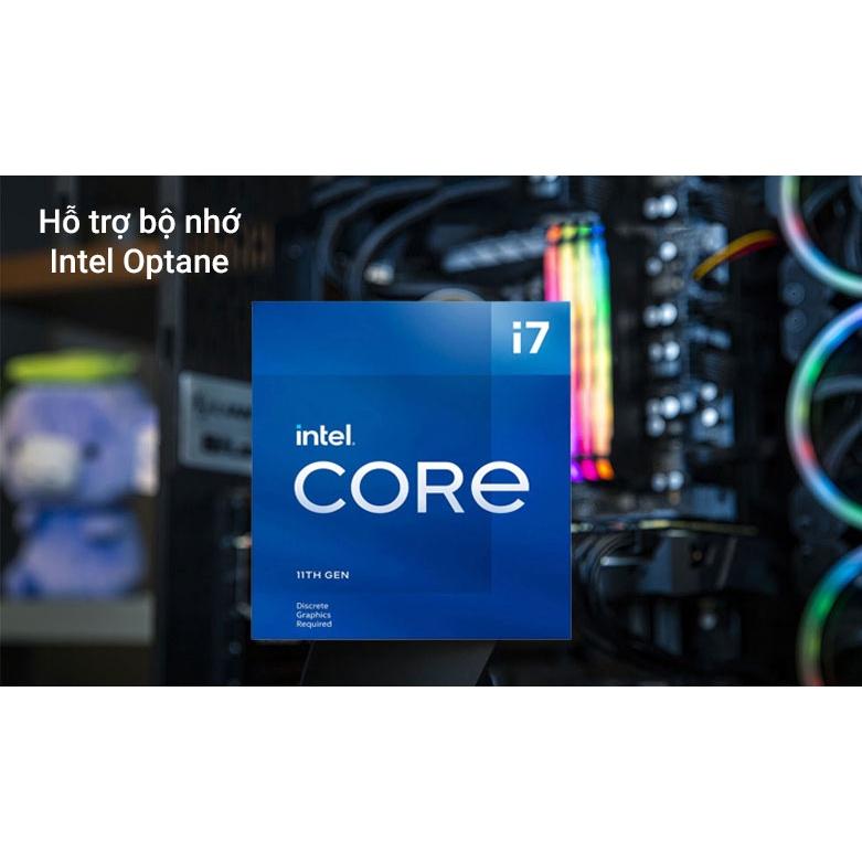 CPU i7-11700F (2.5GHz turbo up to 4.9Ghz, 8 nhân 16 luồng, 16MB Cache, 65W) - Socket LGA 1200 - Hàng Chính Hãng