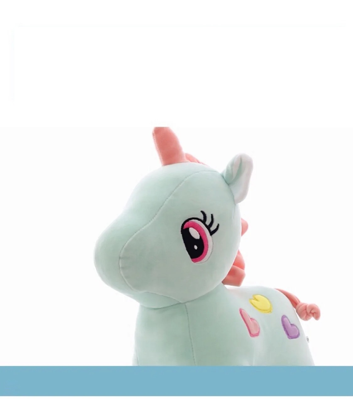 Thú nhồi bông kỳ lân hoạ tiết tim - Size 22cm - Màu ngẫu nhiên - Quà tặng gấu bông ngựa kỳ lân Unicorn đáng yêu.