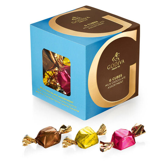 Chocolate GODIVA ngon nhất thế giới G Cubes : Hộp quà tặng 22 cái vị Milk Chocolate Assortment