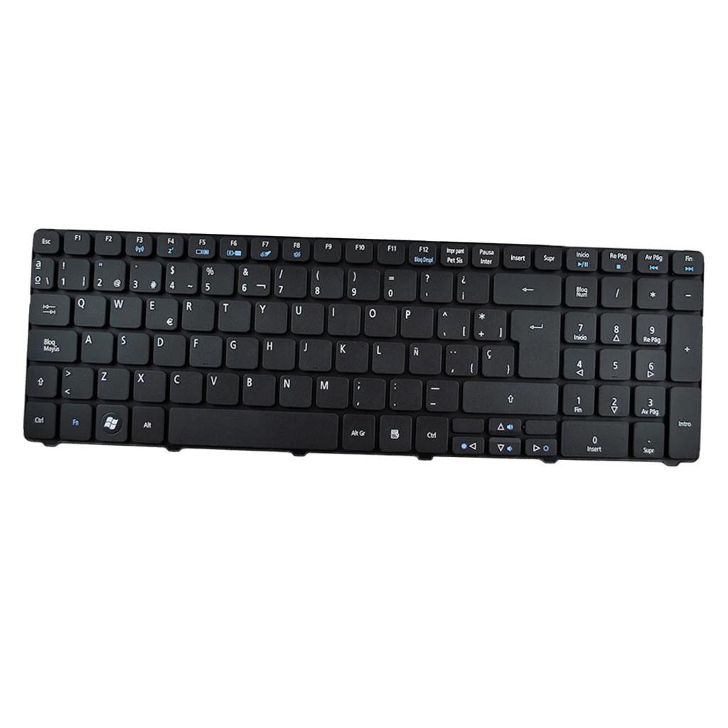 Laptop SP Spanish Keyboard Replacement Fits for AS5741G Black