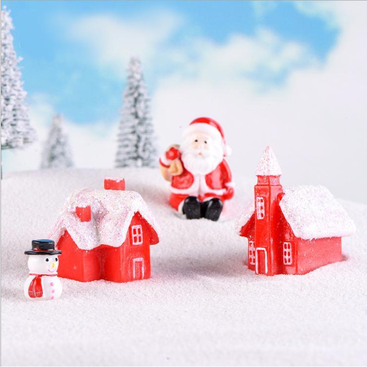 Nhà Tuyết trang trí tiểu cảnh Giáng sinh, Noel quà tặng trang trí