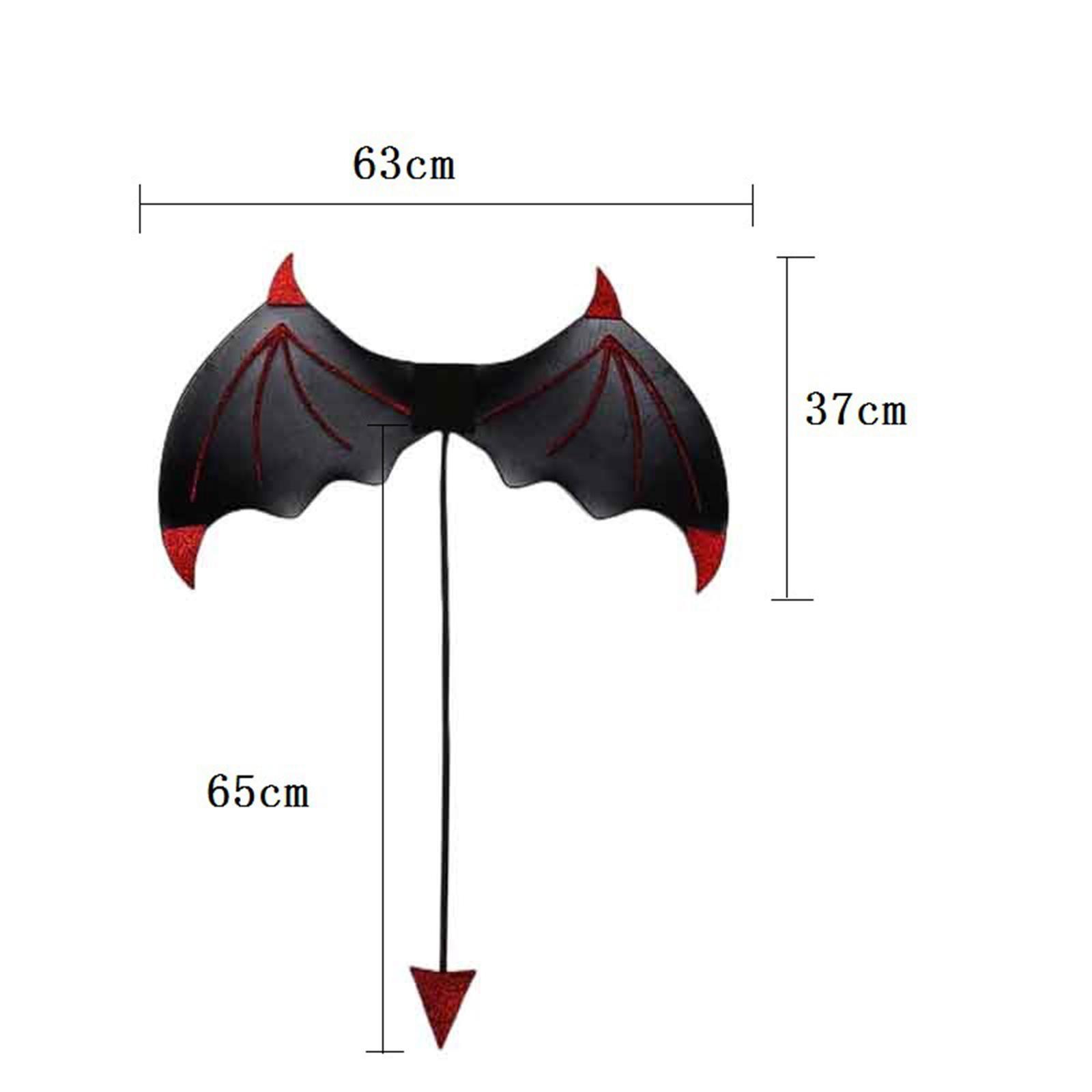 Halloween Devil Costume Set with Devil  Men Women  Devil Costume Accessories for Children's Day Performance Fancy Dress