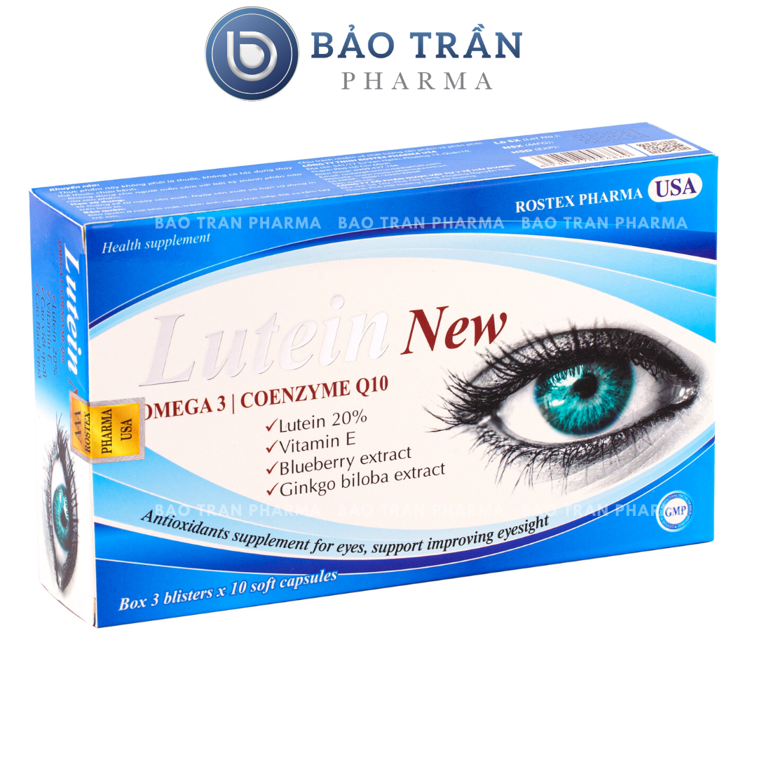 Viên uống bổ mắt LUTEIN NEW tăng cường thị lực – Hộp 30 viên