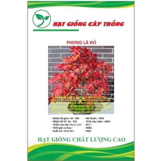 Hạt Giống Cây Phong Lá Đỏ CT189 - Gói 5 hạt