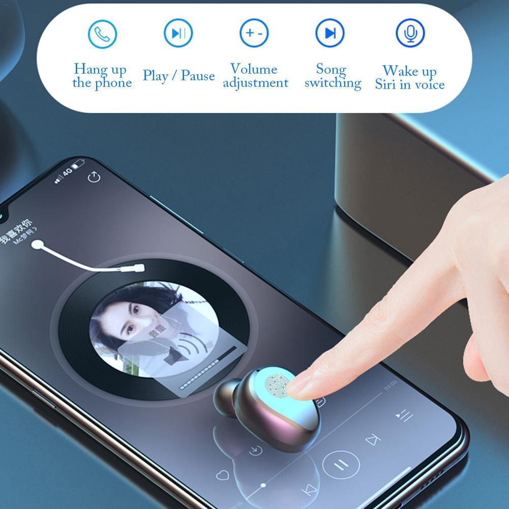 TWS  F9 3 Trong 1 Mini Tai Nghe Bluetooth  5.0 Cảm Ứng Thông Minh tặng kèm dock sạc kiêm loa bluetooth Stereo Tai Nghe Không Dây 9D  Âm Thanh Vòm loa Phiên Bản mới nhất 2019 -chính hãng