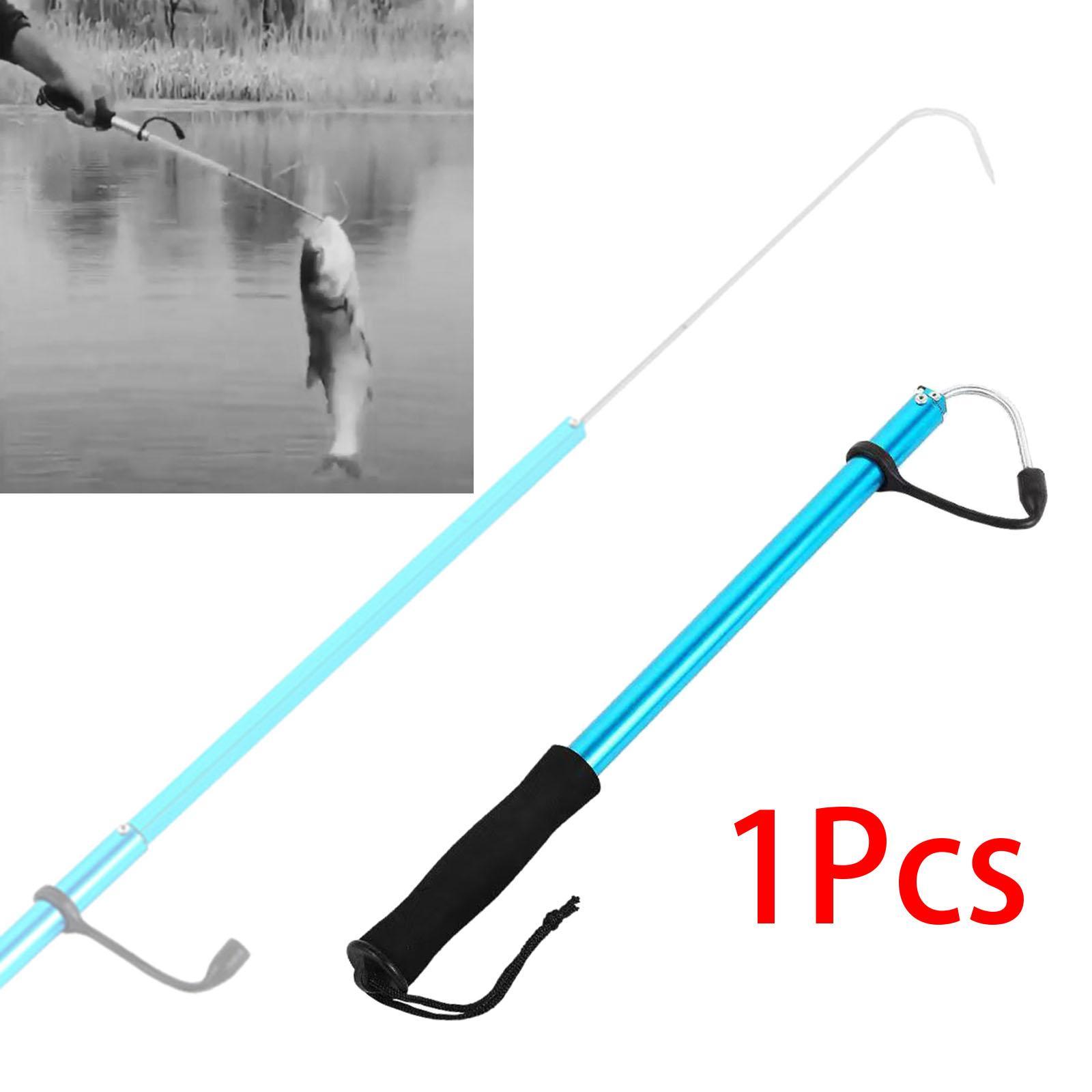 Fishing Gaff Fish Grip Retractable Fish Holder Fishing Hooks Accessories Stainless Steel Professional Portable Fish Lip Gripper Fish Gripper