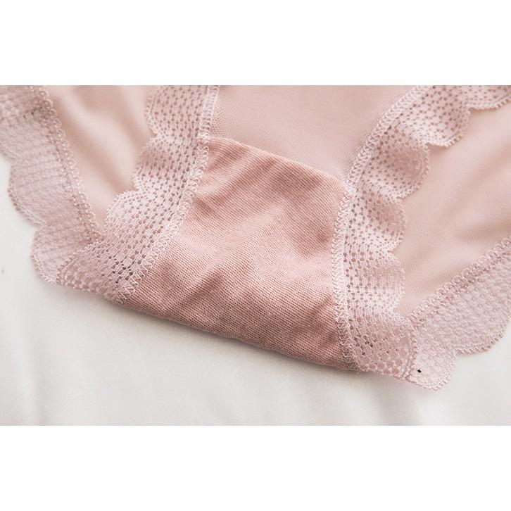 Quần chip lót nữ ren nơ cotton thun lạnh dễ thương sexy gợi cảm rẻ đẹp Y73