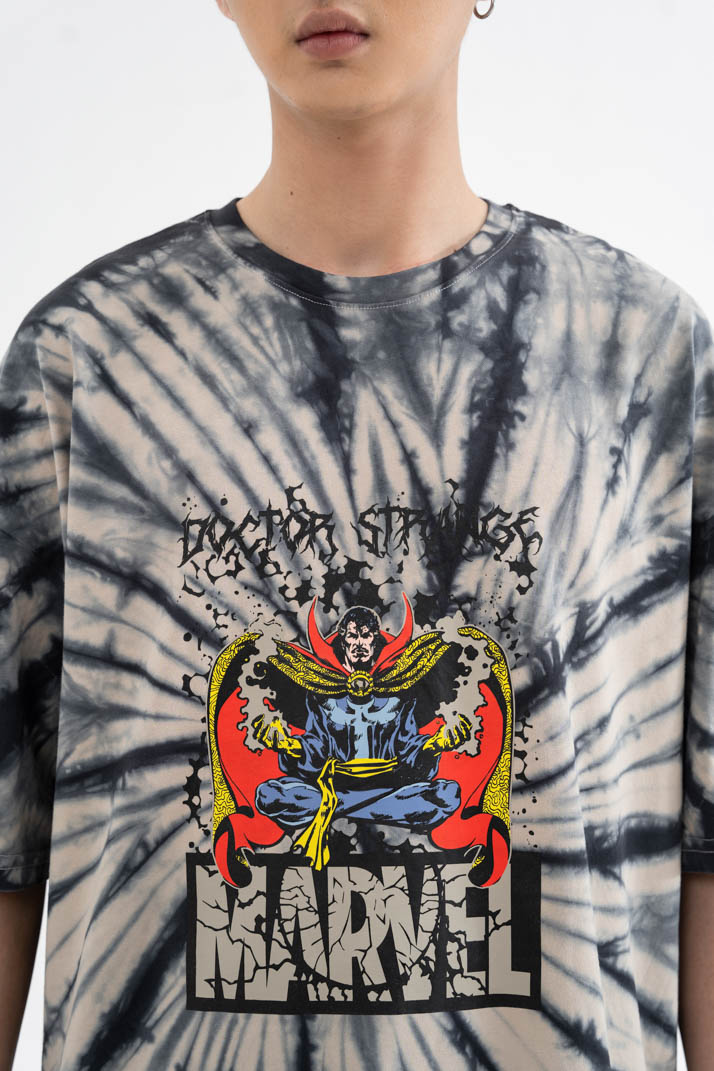 Áo Thun Unisex BOO Dáng Oversized  Cotton Cao Cấp In Graphic Marvel Drstrange