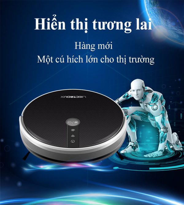  Robot quét nhà LIECTROUX C30B - Robot hút bụi thông minh của hãng Liectroux Đức: 6 chế độ làm việc thông minh-Lực hút mạnh mẽ-Hàng Chính Hãng