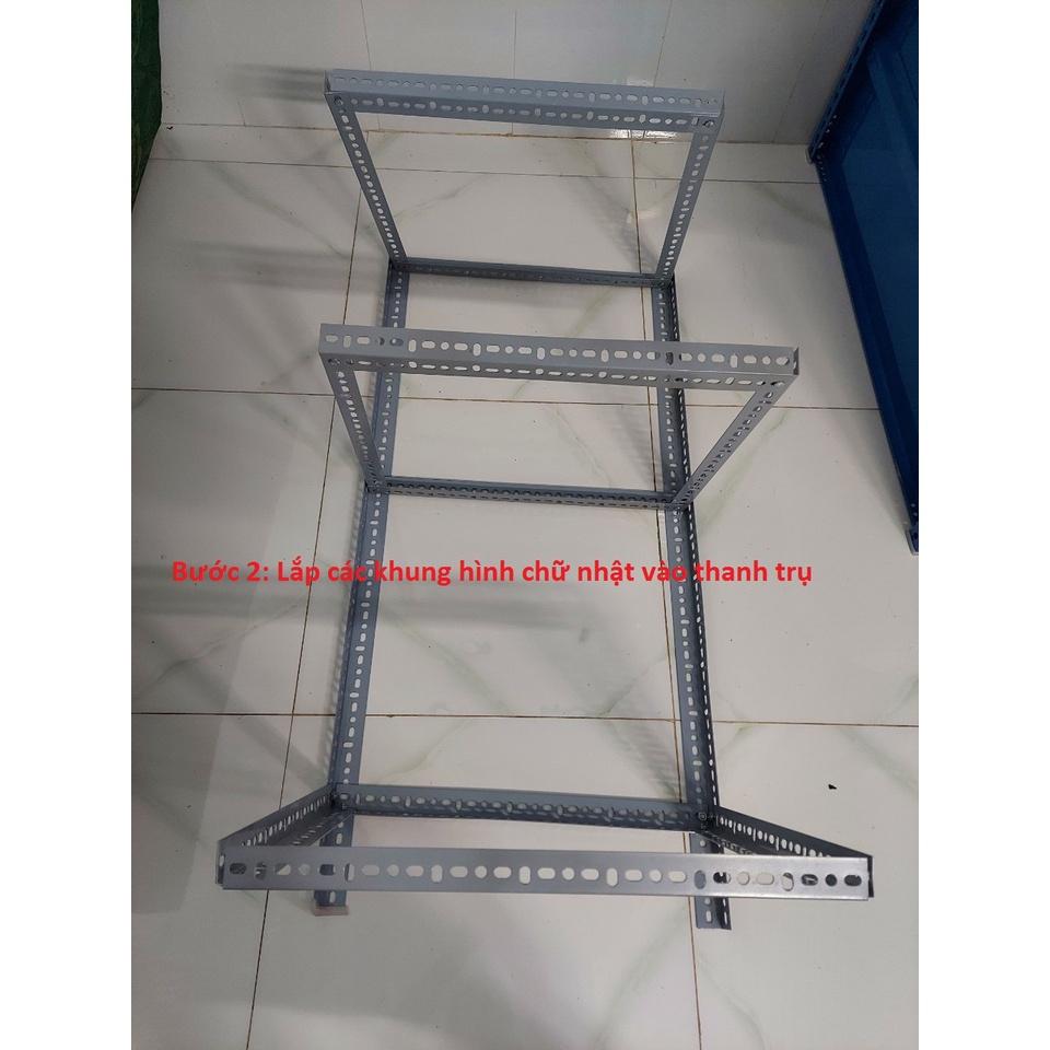 Kệ trồng rau 2 chậu .3 châu ,phù hợp với khay cao nhiều kích thước