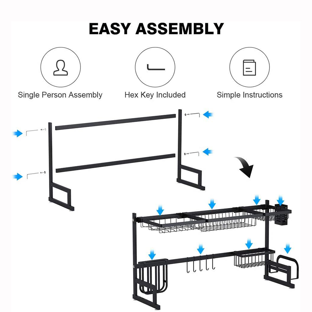 Kệ Chén Bát Đa Năng Schmidt Inox 2 Tầng, Giá Để Bát Đũa, Kệ Úp Đĩa Thông Minh, Ke De Do, Gia Up Bat, Thiết Kế  Kiểu Dáng Sang Trọng , Lắp Đặt Dễ Dàng- Hàng Chính Hãng