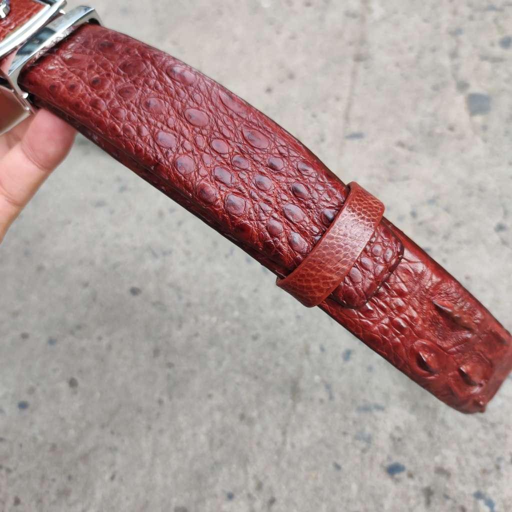 Thắt Lưng Da Cá Sấu. Gù Cá Sấu Đẹp Sang Chảnh TS119B